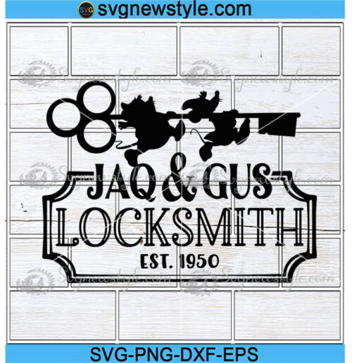 Jaq and Gus Locksmith Svg