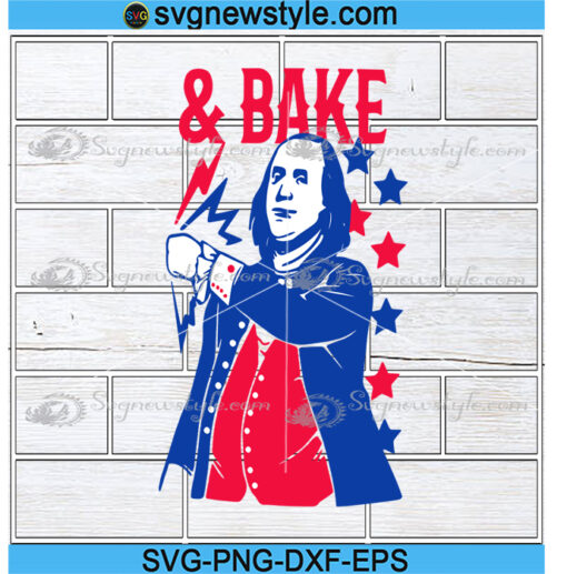 Bake and Shake Matching 4th Of July Svg