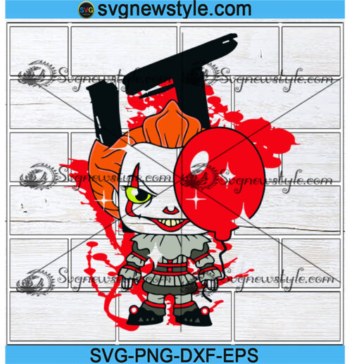 IT ESO Clown Halloween Horror Terror Dark Svg