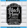 Black Flame Company Label Svg