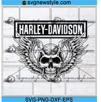 Skull Harley Davidson Svg, Harley Davidson LOGO Svg, Harley Davidson ...