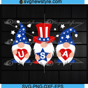 4th of July Gnomes Svg Png