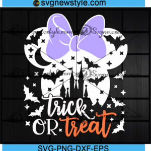 Minnie Halloween Castle Svg