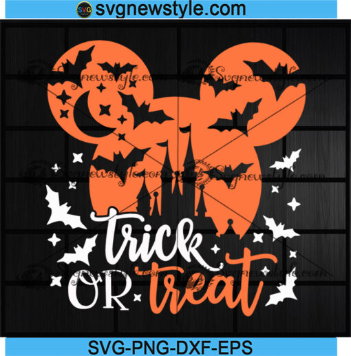 Mickey Halloween Castle Svg