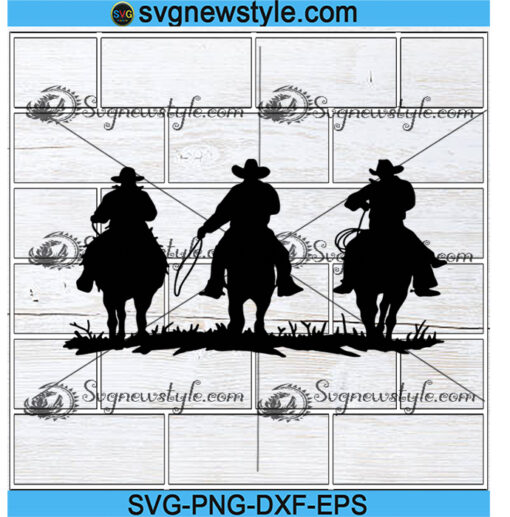 Three cowboy Svg