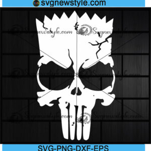 Bart Skull Svg