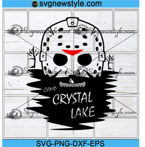 Camp Crystal Lake Svg Silhouette