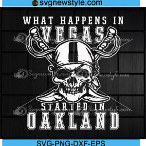 Vegas Started In Oakland Football Raider Svg