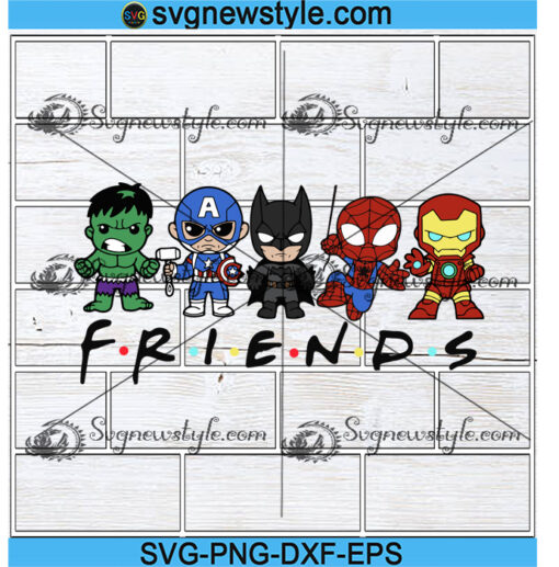 Superhero Friends Svg