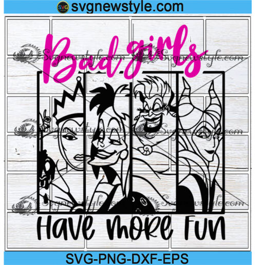 Bad Girls Have More Fun Svg Png