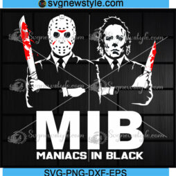 MIB Maniacs in Black Svg
