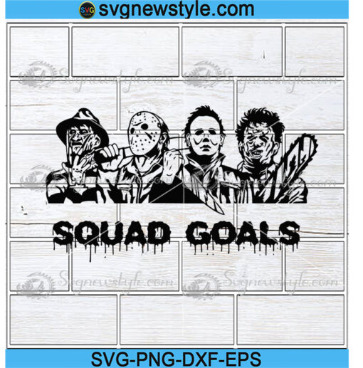 Horror Movie Squad Goals Svg Png