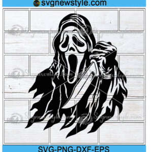Scream Horror Movie Villain Svg