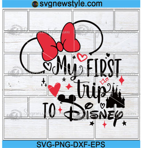 My First Trip to Disney Svg Png