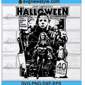 john carpenter halloween svg