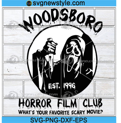 Woodsboro Horror Film Club Svg Png