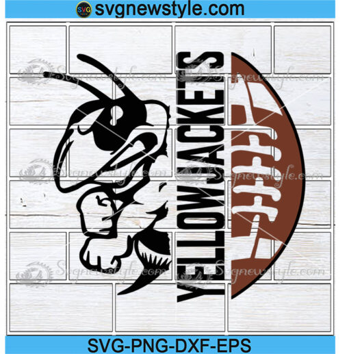 Yellowjackets Football Svg