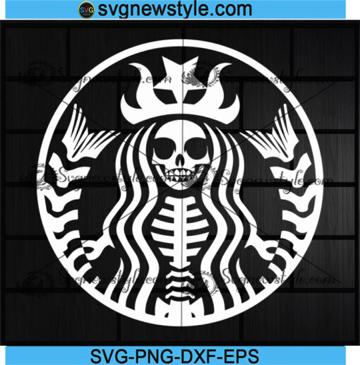 Starbucks Skeleton Svg