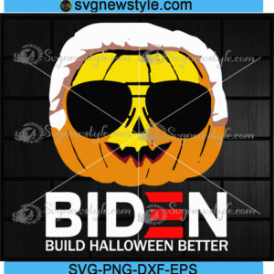 Pumpkin Biden Build Halloween Better Svg