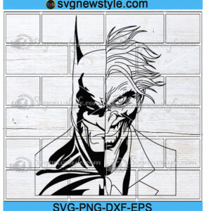 Bat Man and Joker svg