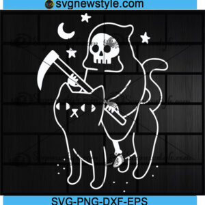 Death Rides A Black Cat Classic Svg
