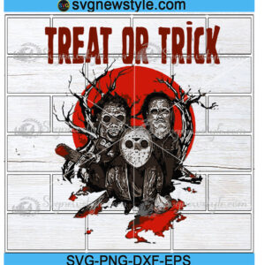 Jason Voorhees And Michael Myers Trick Or Treat Svg