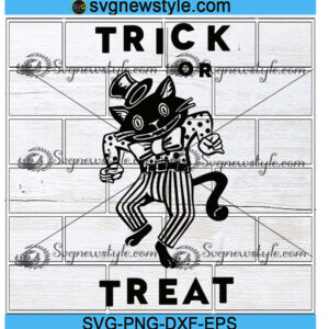 Halloween Black Cat Svg