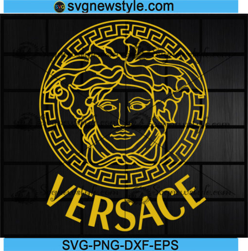 Retro Medusa Mythology Versace 2021 Svg, Versace Fashion Logo Svg, Png ...