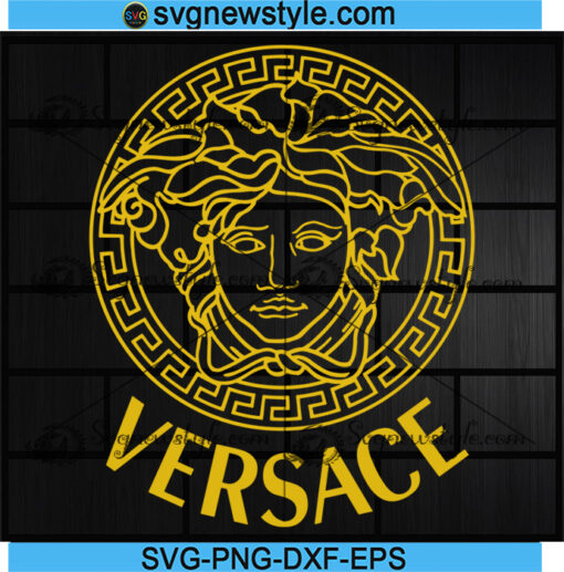 Retro Medusa Mythology Versace Svg