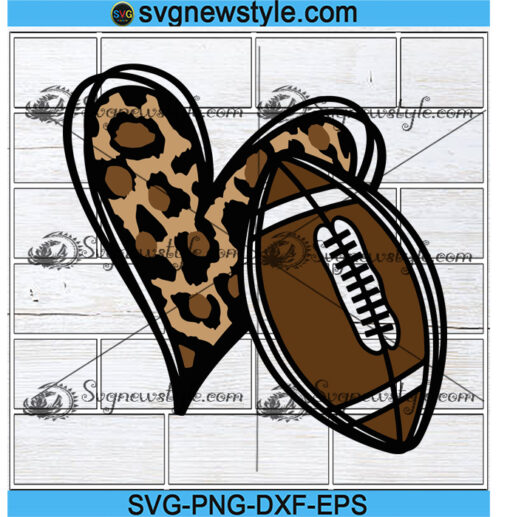 Football with Heart Svg