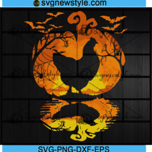 Chicken Pumpkin Halloween Svg