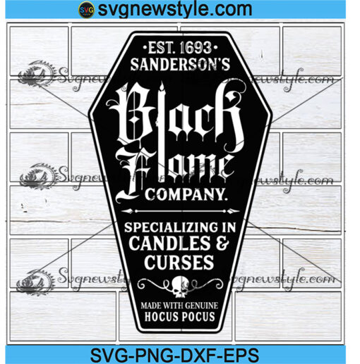 Black Flame Company Label Parody Svg