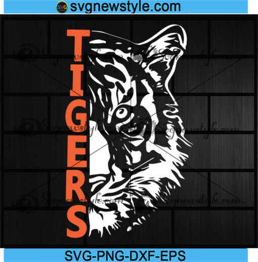 Tigers Baseball Svg