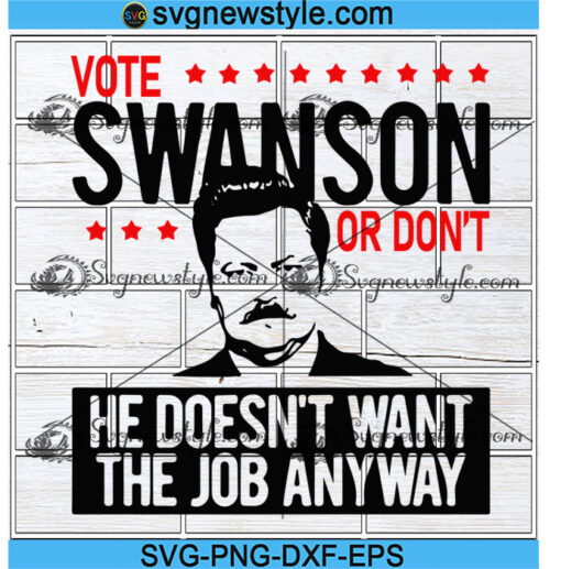 Vote Swanson Svg