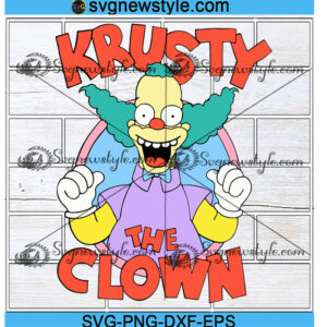 The Simpsons Krusty The Clown Svg