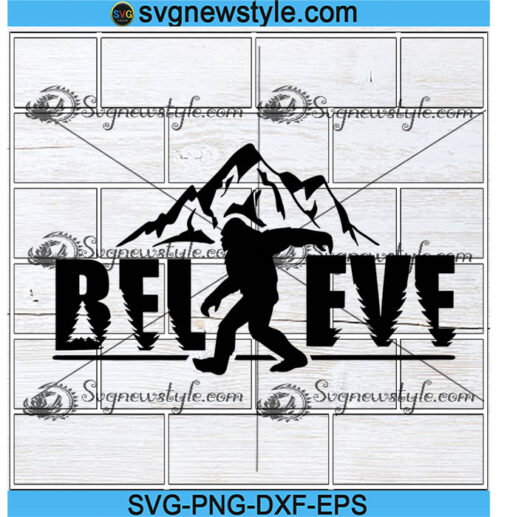 Sasquatch Believe svg Png