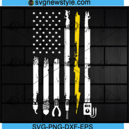 Electrician US Flag Tools Svg