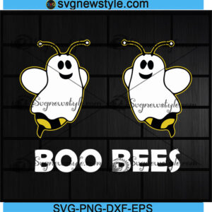 Boo Bees Halloween Svg
