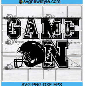 Game on Football svg Png