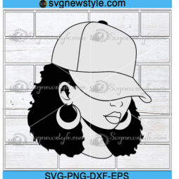 African American Hat Low Woman Svg