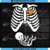 Skeleton Maternity Halloween Svg