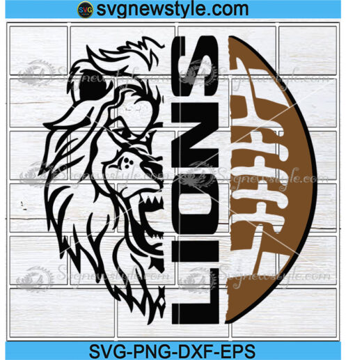 Lions Football Svg