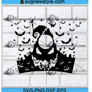 Jack skellington Halloween Full wrap svg