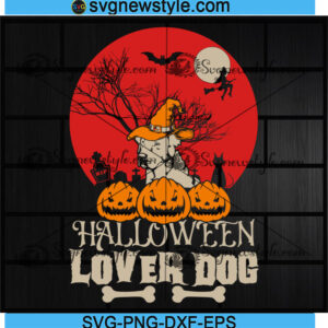 Halloween Lover Dog Svg