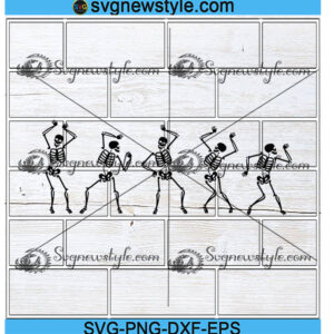 Dancing Skeleton svg Designs