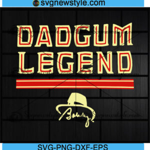 Bobby Bowden Dadgum Legend svg
