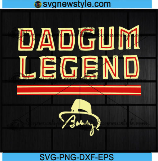 Bobby Bowden Dadgum Legend svg