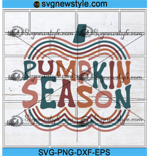 Pumpkin Season retro svg