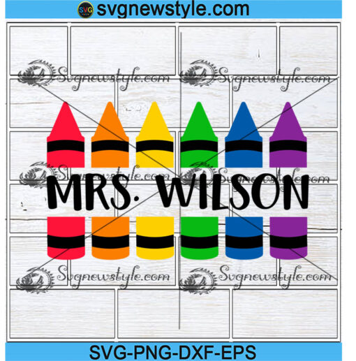 Crayon Split Monogram Svg