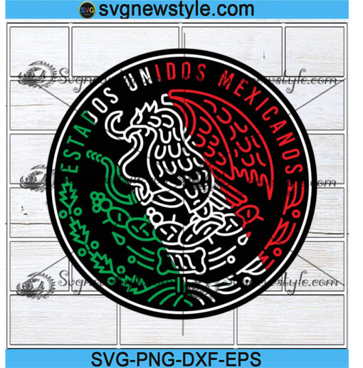 Mexico Coat Of Arms Svg, Mexico Svg, Mexico Flag Eagle Svg, Png, Dxf ...